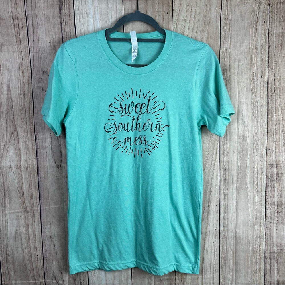 Sweet Southern Mess Bella Canvas Mint Green Tee